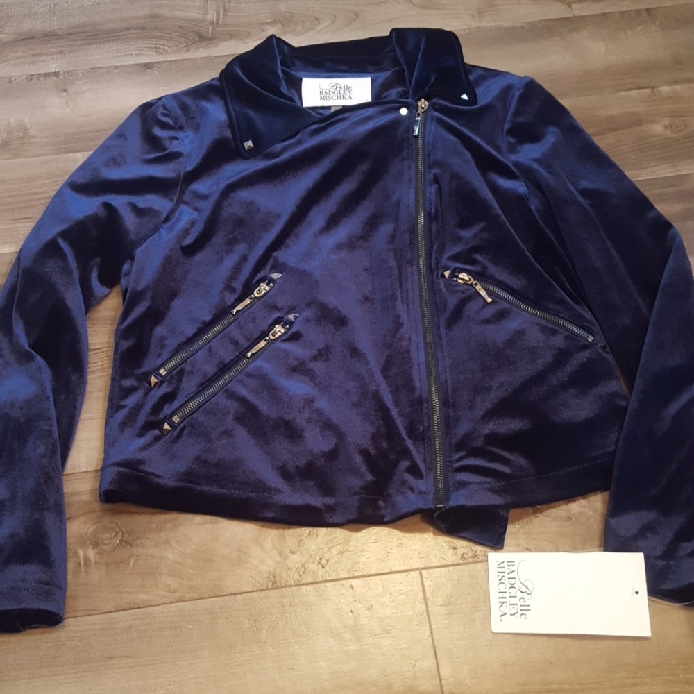 Badgley Mischka velvet blazer. Size L.